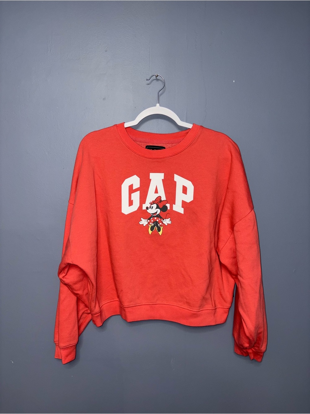 GAP | Pink Minnie Mouse Sweatshirt | Size Large